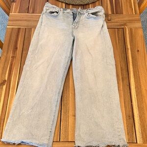 7 For All Mankind Light Blue Cropped Alexa Jeans